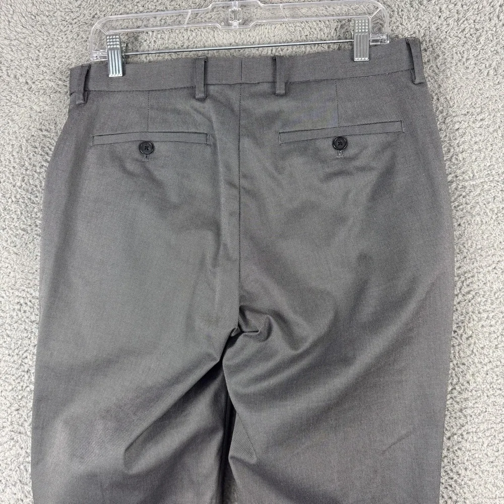 Banana Republic Pants Men 31 Gray Slim Fit Chino Stretch Cotton Flat Front 32x32